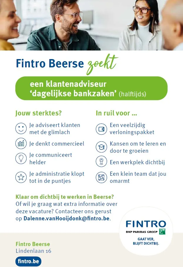 Vacature dagelijkse bankzaken